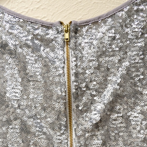 Silver Sequin Party Dress - Picture 4 of 4